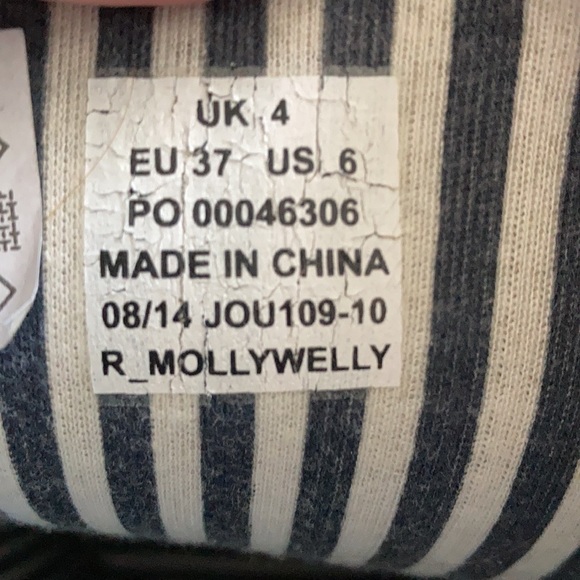 Joules 6 Molly Welly midi polka dot rain boots - Picture 7 of 7